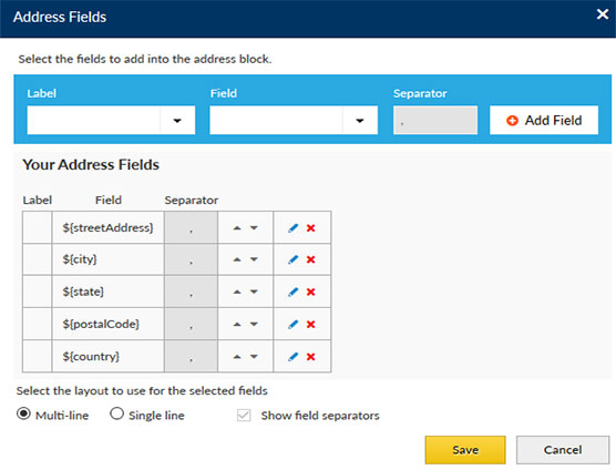 Address Field