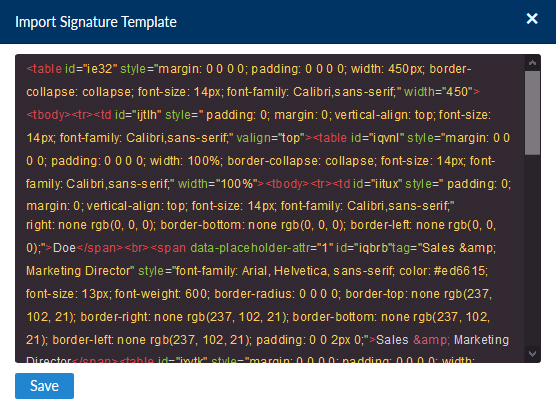 HTML Export