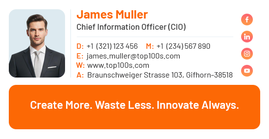 CIO email signature example