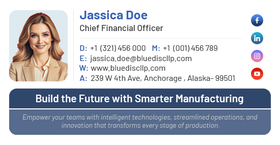 CFO email signature example