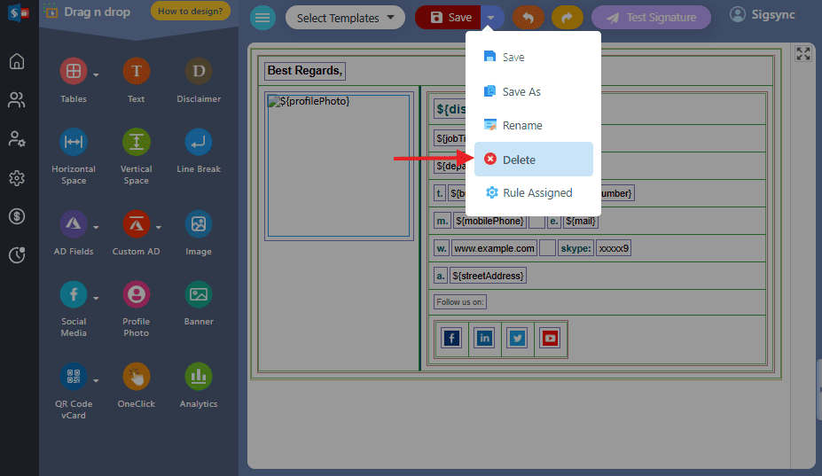 Click the dropdown icon Click the dropdown icon
