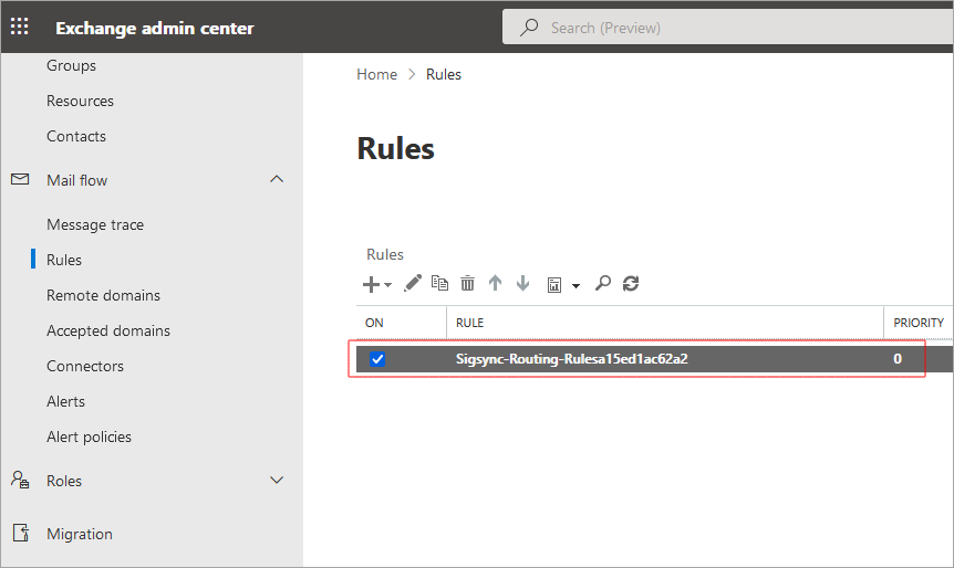 Double click the Sigsync routing rules