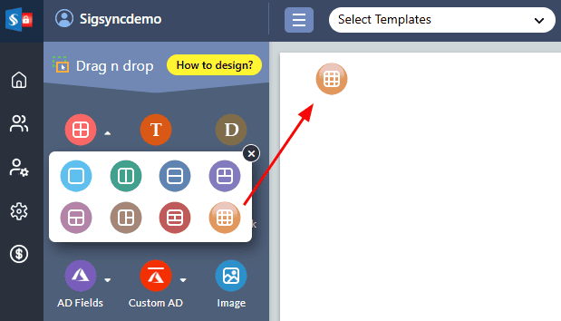Drag and drop custom table Drag and drop custom table