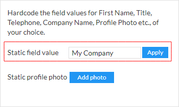 Enter the Company name