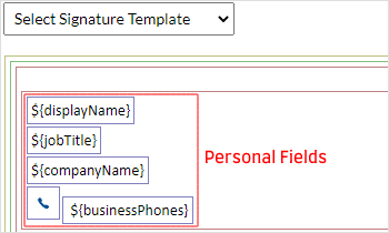 Personal Fields are added