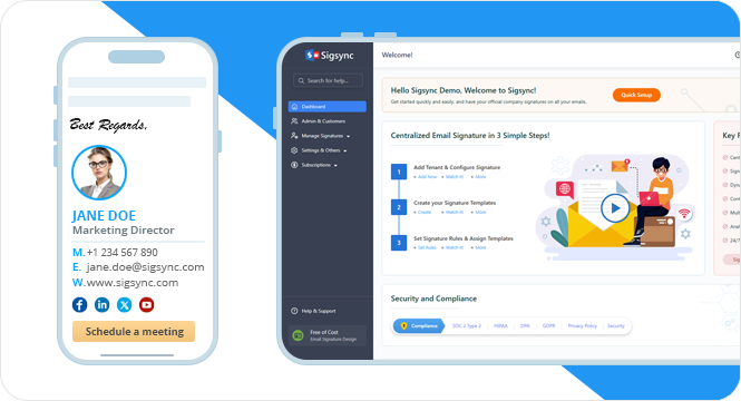 Signature management with centralized control