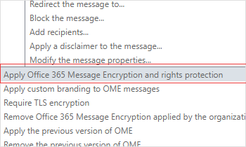 Modify the Message Security