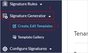 Create, Edit Signature