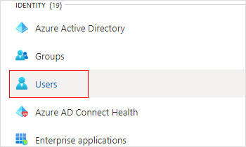 select users from Azure Active Directory admin center