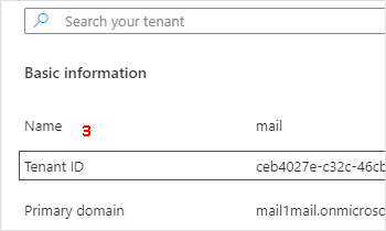 Get office 365 tenant Id from Azure Active Directory overview