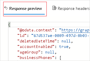 Run query to view the Azure AD values