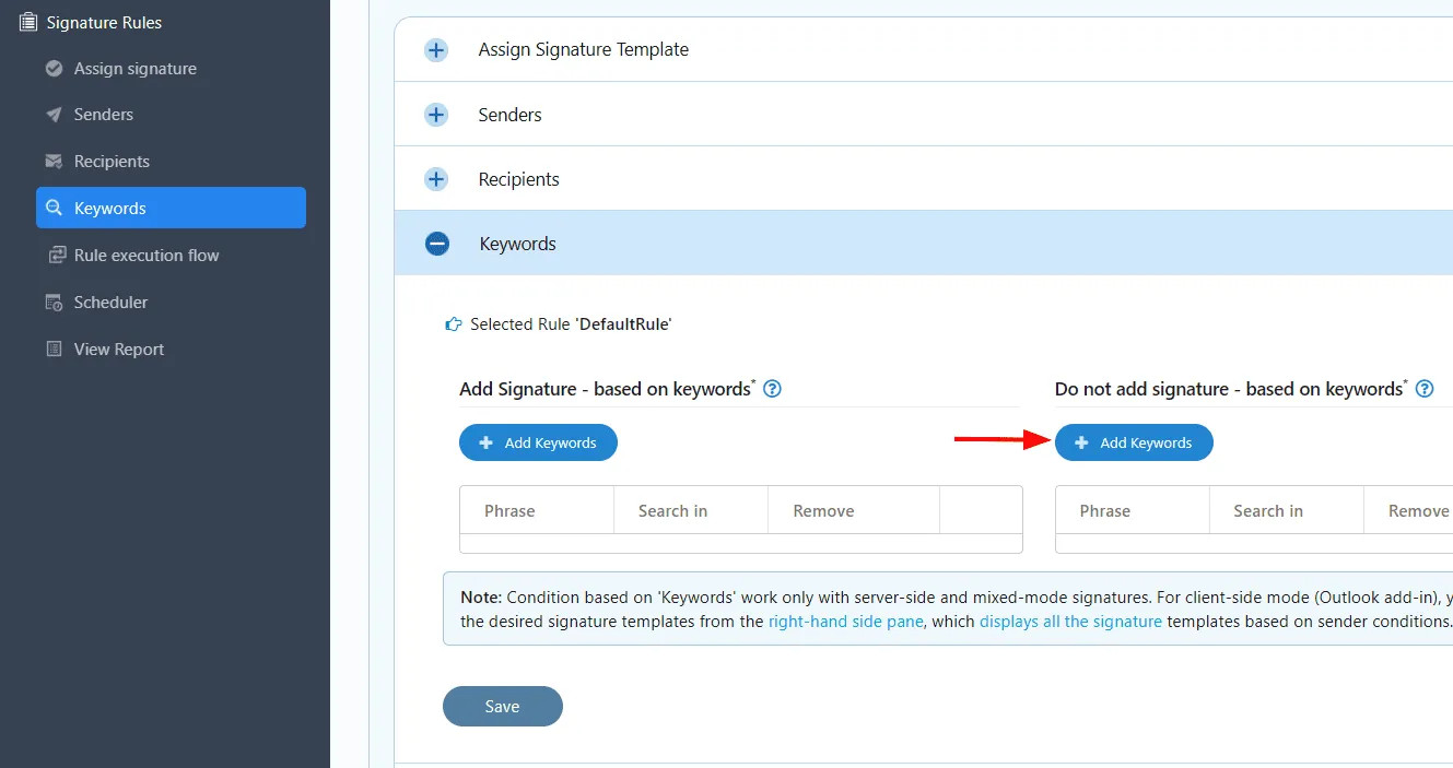 Add keywords to exclude add-keywords-to-exclude