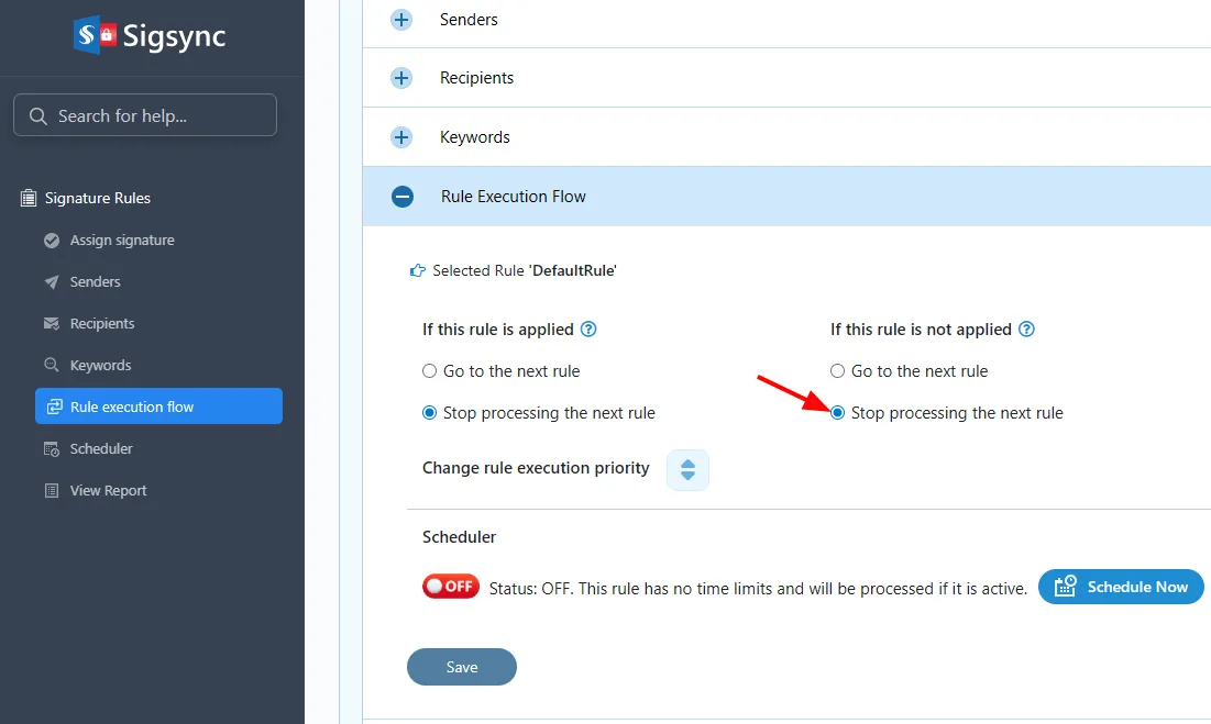 stop processing the rules if rule is applied stop-processing-rule-if-rule-is-not-applied