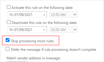 select-stop-processing-rule