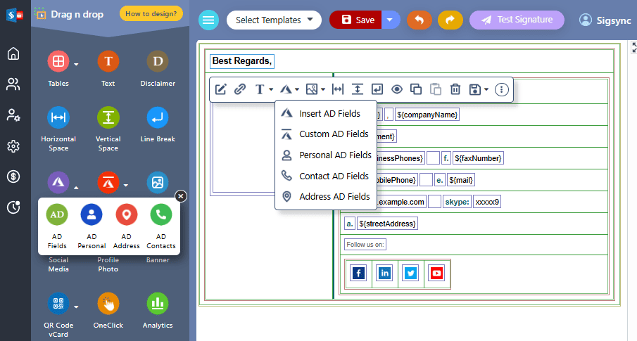 Active Directory Fields Active Directory Fields