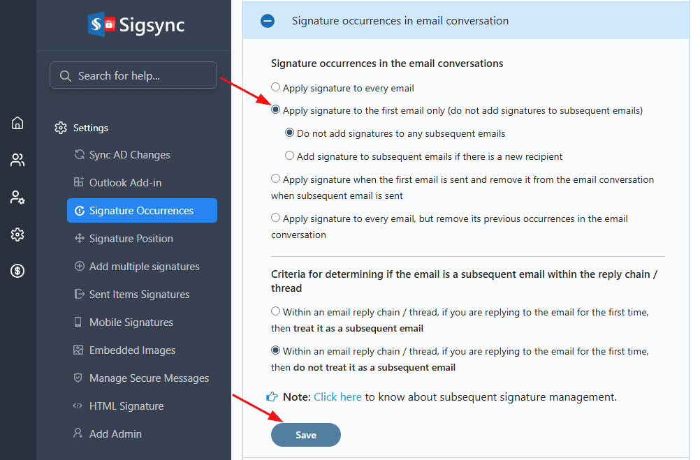 Apply signature to the first email only apply-signature-to-the-first-email