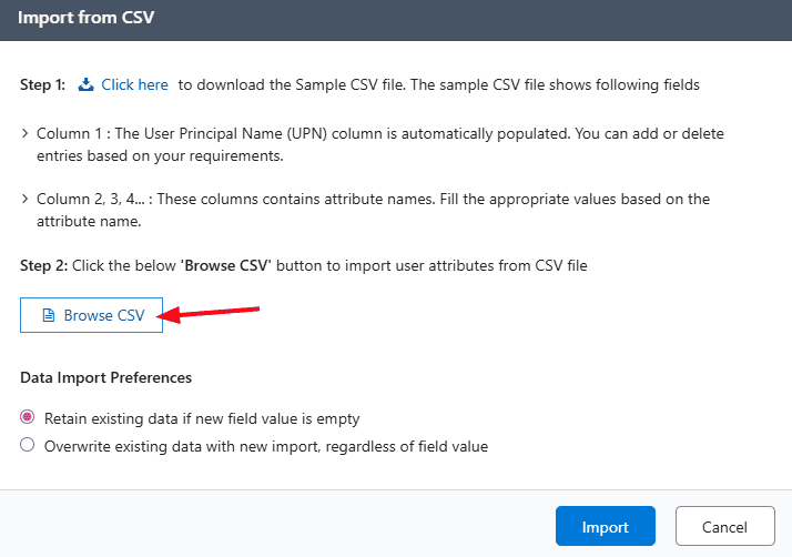 Browse CSV Browse CSV