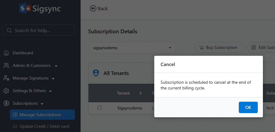 cancel subscription details cancel-subscription-details