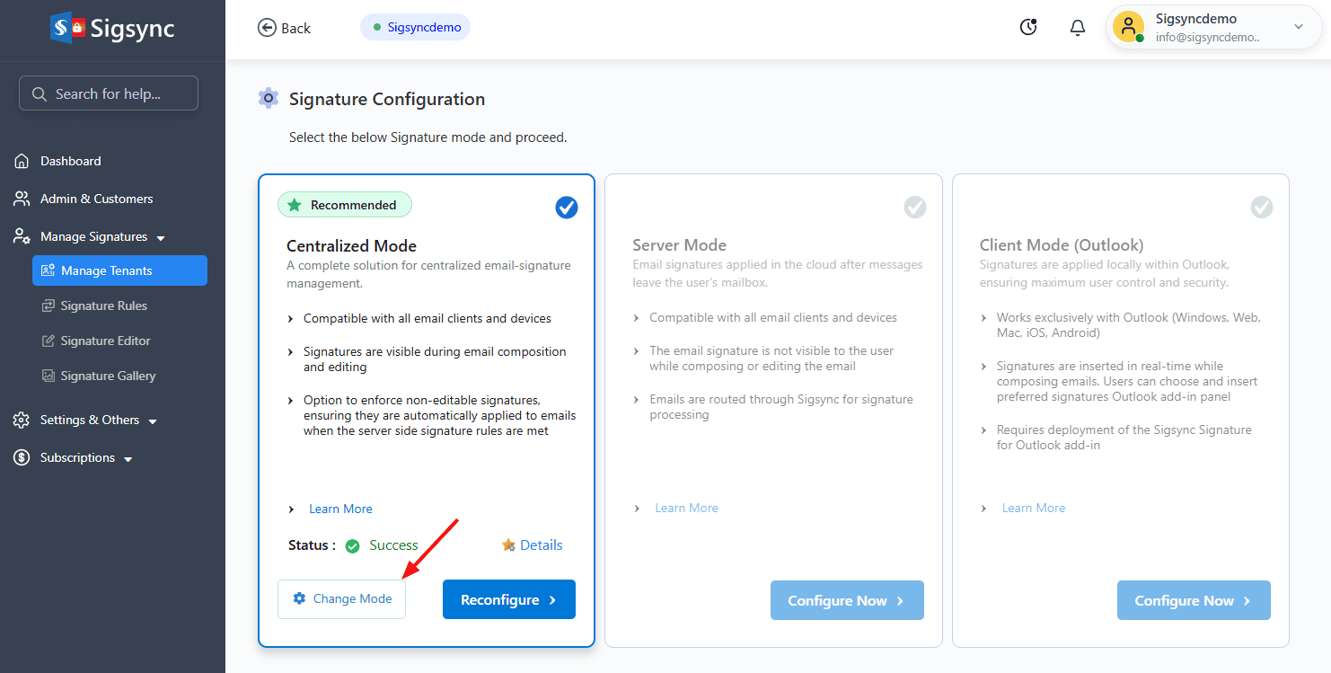 Click Change Mode Click Change Mode