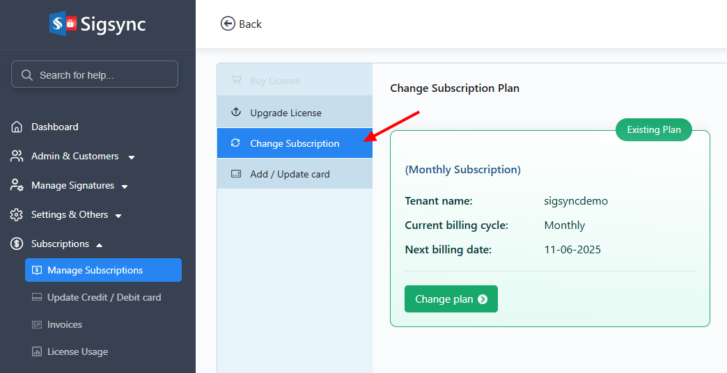 Change Subscription Plan change-subscription-plan