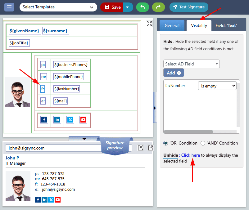 Click the ‘Unhide’ button Click the ‘Unhide’ button