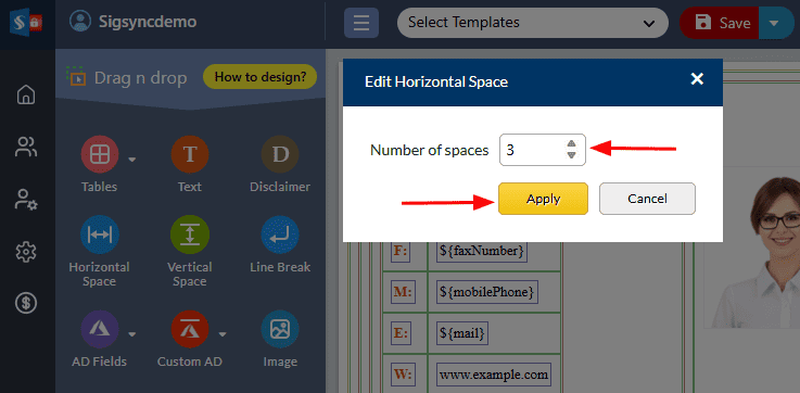Edit Horizontal Space Edit Horizontal Space