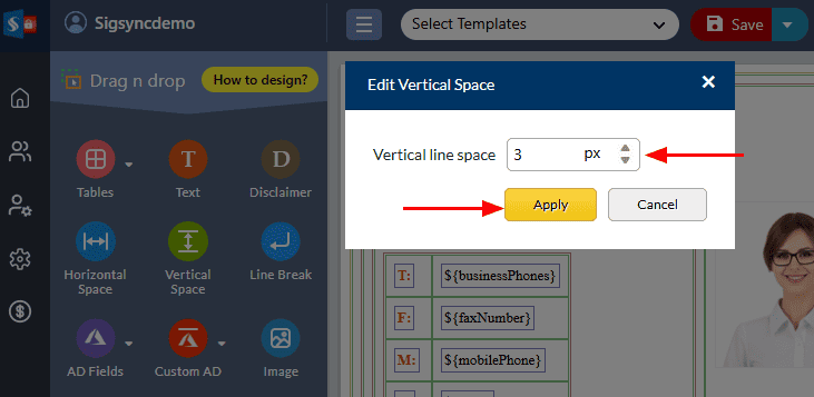 Edit Vertical Space Edit Vertical Space