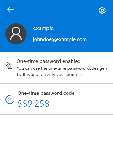 Enter code to verify your account