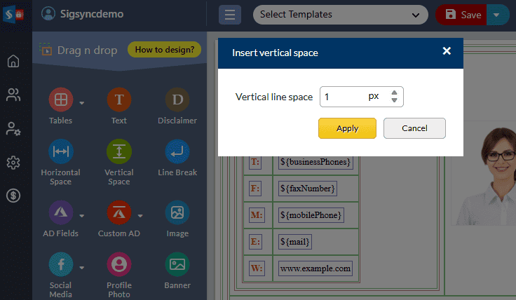 Enter the number of spaces Enter the number of spaces