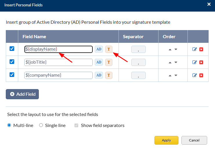 Manually enter the text Manually enter the text