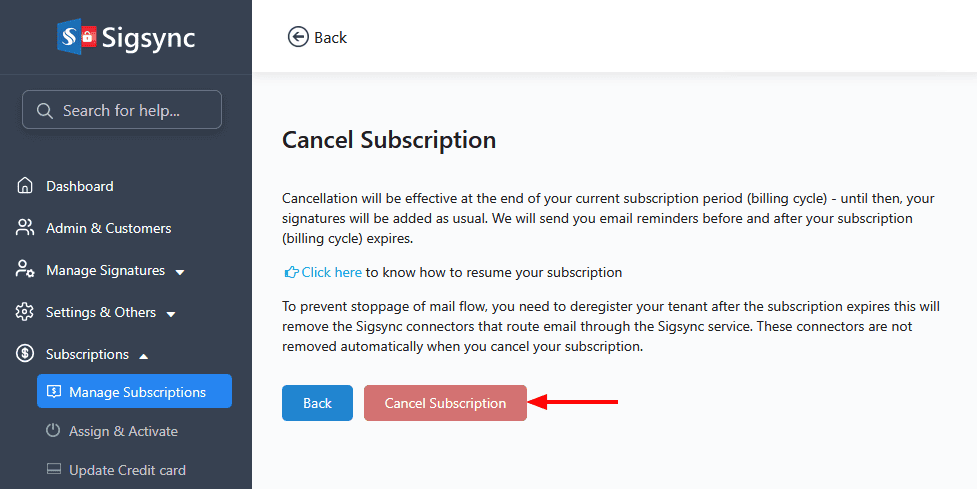 read instructions cancel instructions