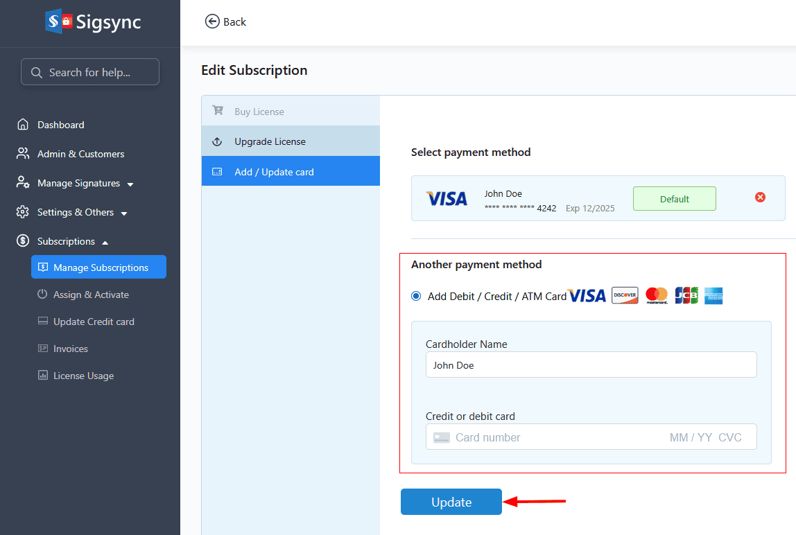 reseller change payment card reseller-change-paymentcard
