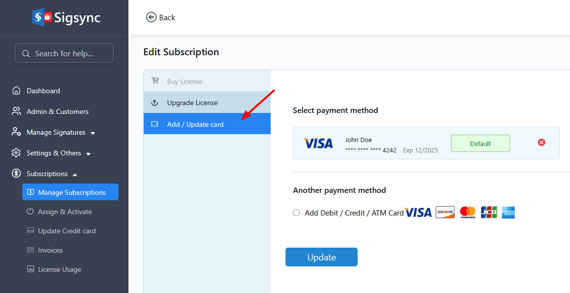 Payment Method reseller-payment-method