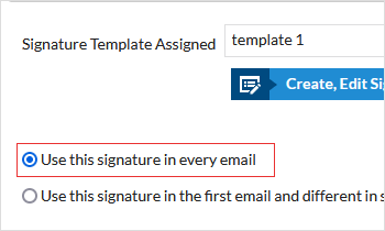 Signature in every email Signature in every email