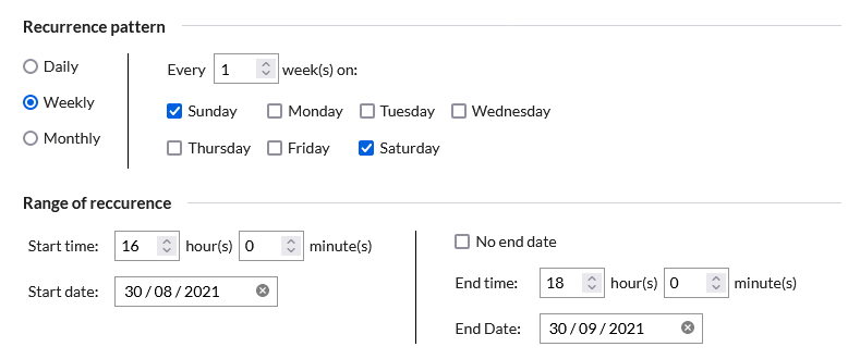 server side scheduler