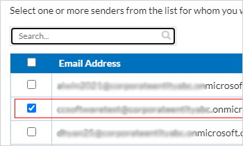 select-alias-email-address