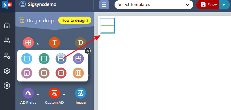 two rows and single column two rows and single column