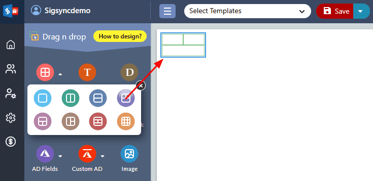 Two rows with merged columns Two rows with merged columns