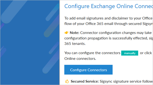 Configure Exchange Online Connectors Manually